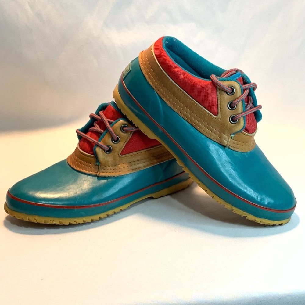 Lands End- Teal Ankle Duck Boots  Size 7